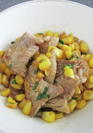 豚肉ととうもろこしの炒め物-レシピのメイン写真