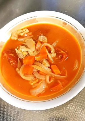 鶏ももトマトスープ-レシピのメイン写真