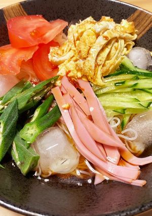 盛岡冷麺風 冷やし素麺-レシピのメイン写真