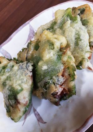 豚コマとミョウガで♪夏の大葉はさみ揚げ-レシピのメイン写真