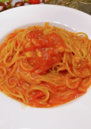 生トマトのスパゲッティ-レシピのメイン写真
