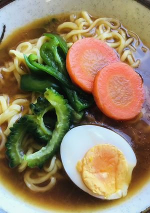 ラ王アレンジレシピ●緑黄色野菜盛り-レシピのメイン写真
