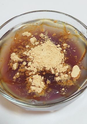 スプーンで食べる・片栗粉でわらび餅風-レシピのメイン写真