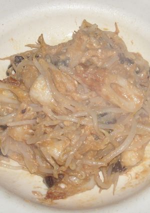 生食竹輪＆卵入り麻婆もやし-レシピのメイン写真
