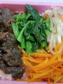 手作りナムルで簡単ビビンバ-レシピのメイン写真