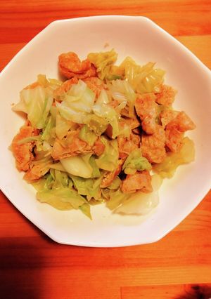 キャベツとお揚げの甘辛煮-レシピのメイン写真