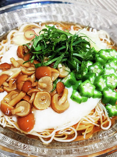 超簡単!夏バテ防止ネバネバそうめん!-レシピのメイン写真