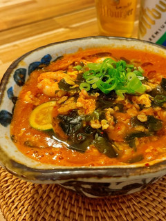 オートミール雑炊(チゲ雑炊)-レシピのメイン写真