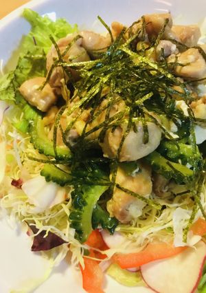 市販サラダ●鶏肉＆ゴーヤーソテーのソース-レシピのメイン写真