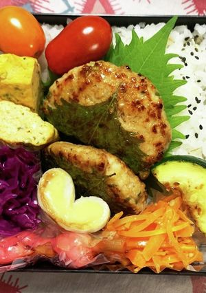 7/22ﾖｯﾁｬﾝ☆つくねバーグ弁当-レシピのメイン写真