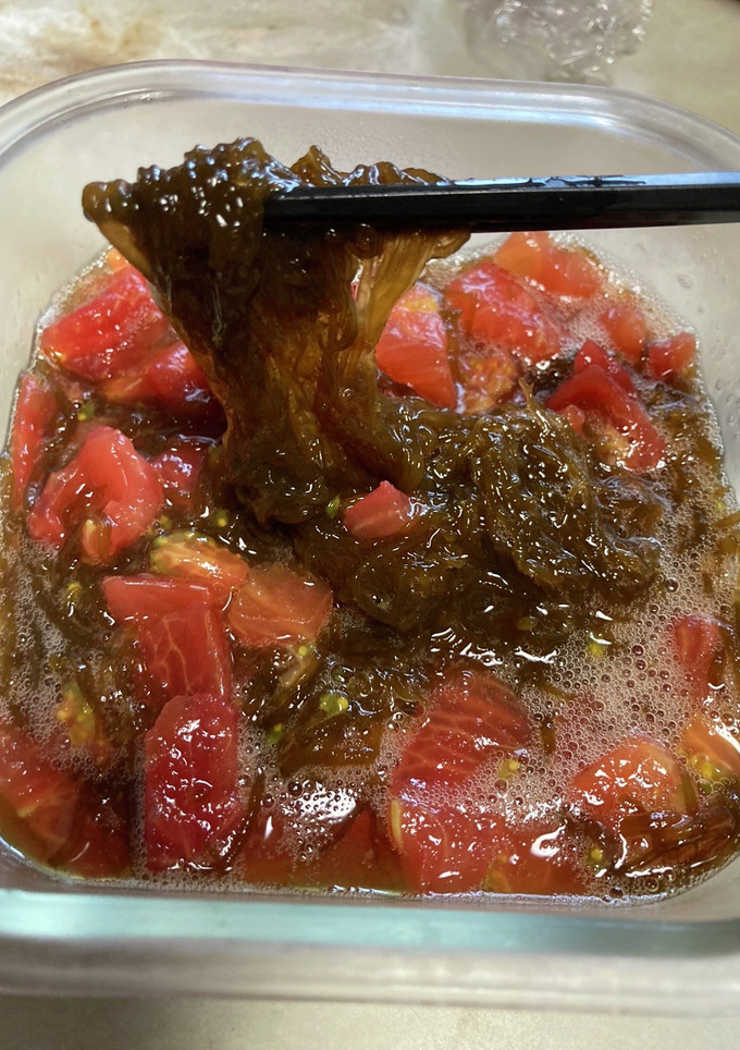 さっぱり！トマトともずくの酢の物-レシピのメイン写真