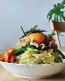 レンジ蒸しスタミナ他人丼☆豚キャベツ簡単