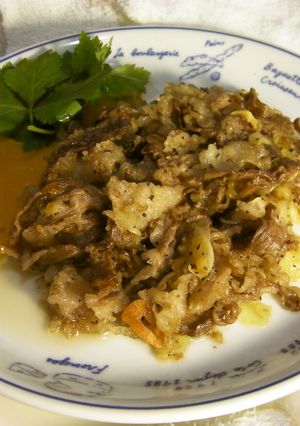 牛肉とにんにくソテーの柚子卵黄ソース添え-レシピのメイン写真