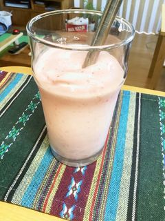 ♡苺バナナ豆乳ヨーグルトスムージー♡-レシピのメイン写真