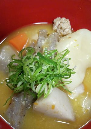 豚汁からのだんご汁♪簡単に作ろう-レシピのメイン写真
