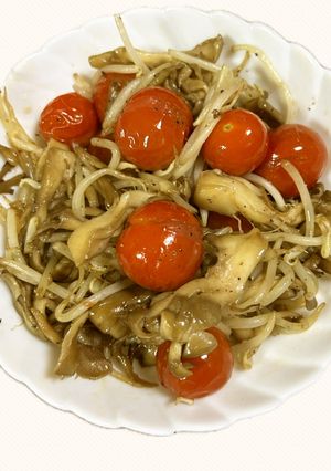 まいたけとプチトマトの炒め物-レシピのメイン写真