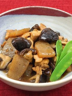 鶏肉・しいたけ・こんにゃくの炒め煮-レシピのメイン写真