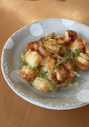 お弁当にすぐできる 竹輪とネギのかき揚げ-レシピのメイン写真