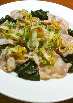 水晶豚＆水晶茄子　おかわかめの冷製-レシピのメイン写真