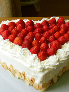 【ハート*いちごケーキ】-レシピのメイン写真