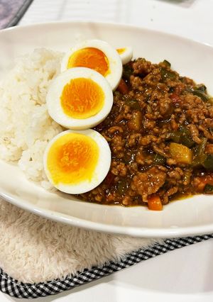 きゅうり、トマト消費キーマカレー-レシピのメイン写真