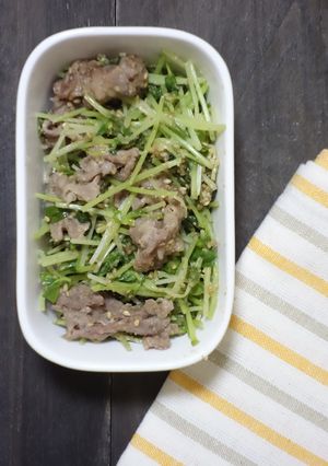 豚肉と豆苗のごま和え-レシピのメイン写真