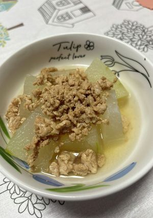 冬瓜のだし煮　鶏そぼろがけ-レシピのメイン写真