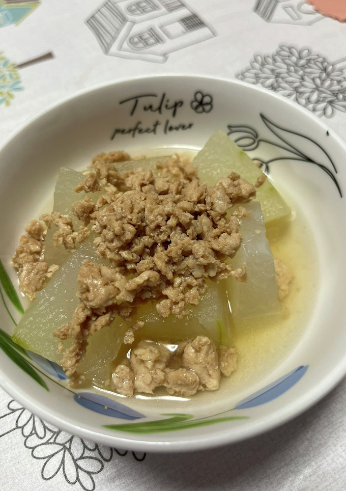 冬瓜のだし煮　鶏そぼろがけ-レシピのメイン写真