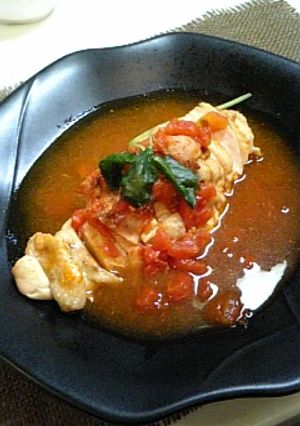 鶏胸肉のさっぱりトマト♪-レシピのメイン写真