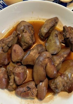 鶏の砂肝煮込み-レシピのメイン写真