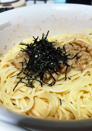 夏でもらくらく納豆パスタ-レシピのメイン写真