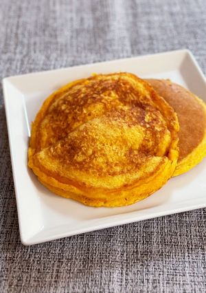 にんじんホットケーキ〜簡単に野菜摂取♡-レシピのメイン写真
