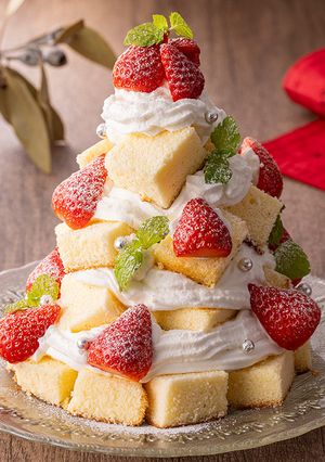 いちごのツリーケーキ-レシピのメイン写真