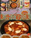 美味ドレとねぎ塩チーズソースで麻婆豆腐丼