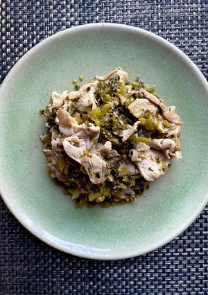 豚肉と高菜のさっぱり黒酢炒め-レシピのメイン写真