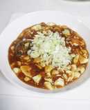 オヤジが作るサバの水煮缶ピリ辛麻婆豆腐