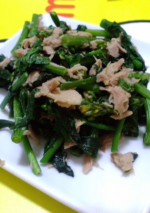 ＊菜花とツナの炒め物＊-レシピのメイン写真