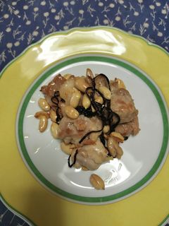 鶏もも肉とピーナッツの塩昆布炒め-レシピのメイン写真
