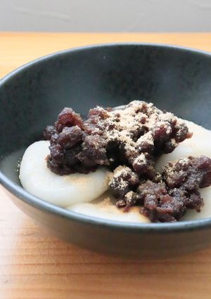 簡単★白玉粉で作る土用餅★餡と黄粉添え-レシピのメイン写真