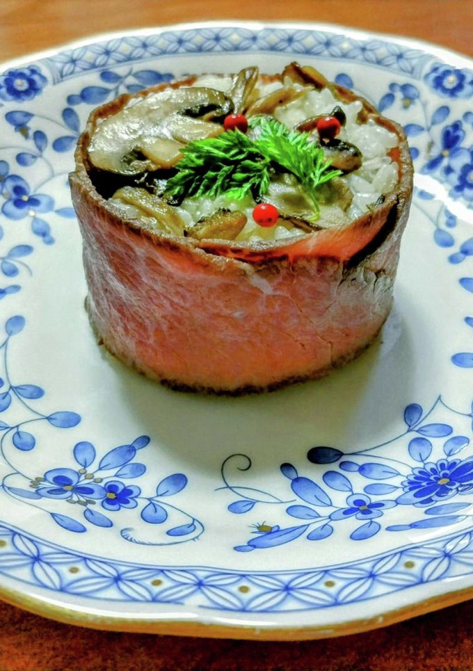 きのことローストビーフのおにぎり-レシピのメイン写真