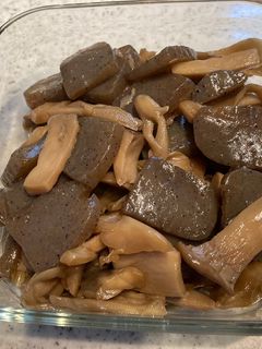こんにゃくときのこの甘辛煮-レシピのメイン写真