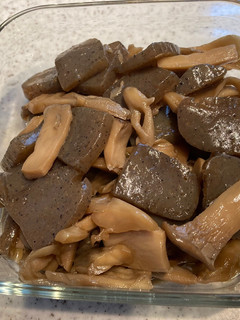 こんにゃくときのこの甘辛煮-レシピのメイン写真