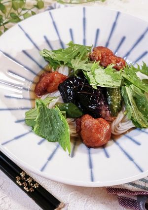 ぶっかけそうめん~煮浸し掛け~唐揚げ編-レシピのメイン写真