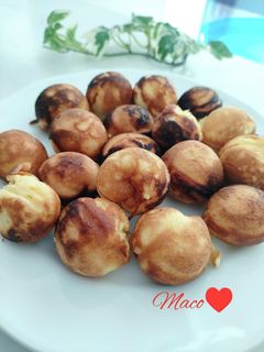 ホットケーキミックスたこ焼き器鈴カステラ-レシピのメイン写真