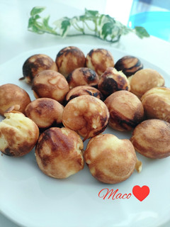 ホットケーキミックスたこ焼き器鈴カステラ-レシピのメイン写真