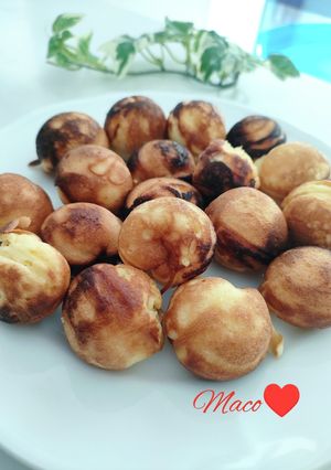 ホットケーキミックスたこ焼き器鈴カステラ-レシピのメイン写真