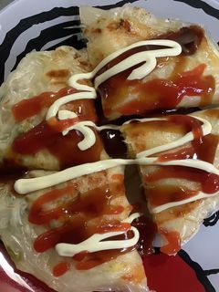 ライスペーパーを使ったキャベツ包み焼き-レシピのメイン写真
