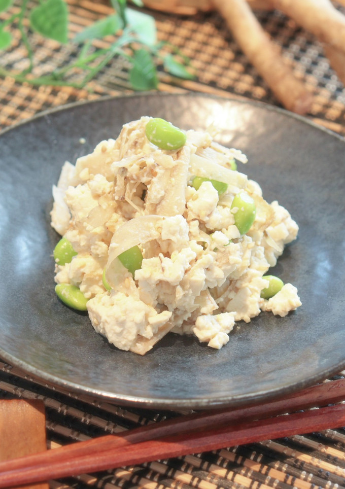 ごぼうと枝豆の白和え-レシピのメイン写真