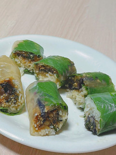 ナス味噌素麺生春巻き-レシピのメイン写真