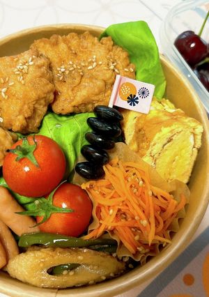 お肉好きの中学女子のための弁当♡-レシピのメイン写真